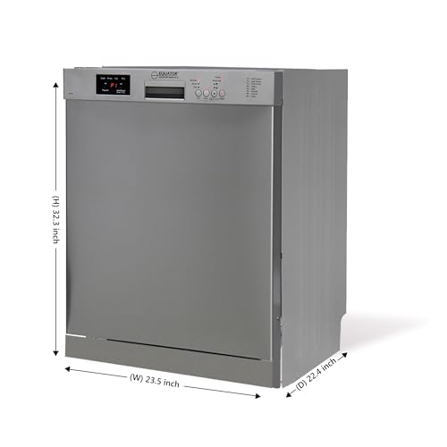 Equator-24-in-Dishwasher-14-pl-SANI-150F-Water-34g-Quiet-51-dB-120V-E-Star-Stainless