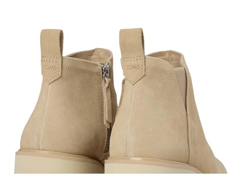 Image of TOMS Women's Maude Wedge Boot, Leather Upper, OrthoLite Insole, Side Zip, Lightweight