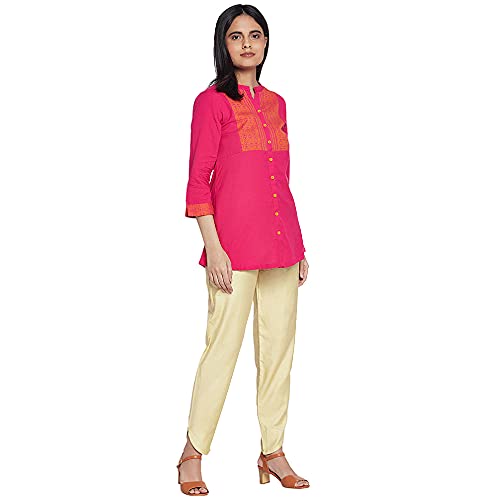 Image of GO COLORS Women Mid Rise Cotton Dhoti Pant