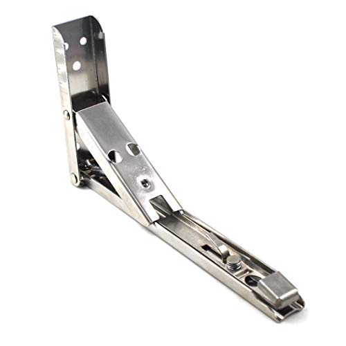 10 Inch Stainless Steel Heavy Duty Folding Shelf Bracket Corner Brace