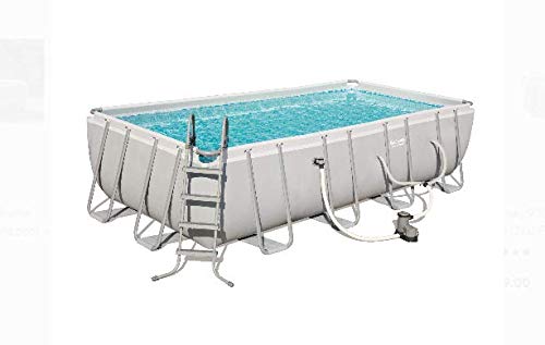 Coleman 18' x 9' x 48" Power Steel Rectangular Frame AboveGround Swimming Pool