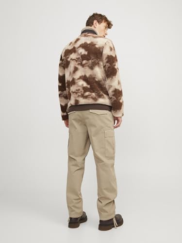JACK & JONES Herren Jpstollie Jjbowie Cargo Noos Cargohose, Crockery,34W / 34L