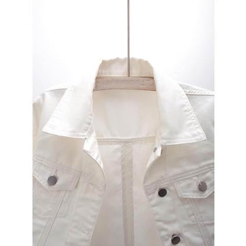 Women's Cropped Denim Jackets Button Down Short Sleeve Jean Jacket with Pockets Fashion Y2k Crop Tops Casual Jackets4