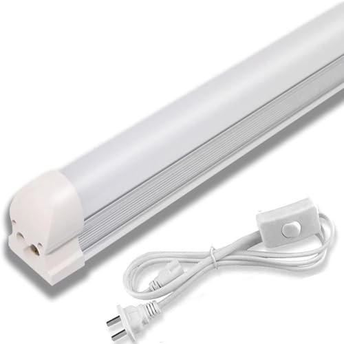 LED�u���� ����̌^ 40w�`120cm �X�C�b�`�t�� �y10�{�z��t�ȒP �z���H���s�v LED���� T8 �u�������Z�b�g 18W����d�� ���P�x 2200LM ���邢 �ȃG�l �ᔭ�M �y�� 5000K �����F �L�b�`�� �a�@ �K���[�W �q�� ������