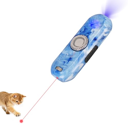 Image of TBTeek Cat Toy, Finger Rotatable, 3 Modes, 5 Fun Patterns, Rechargeable, Portable Dog Cat Toy for Indoor Cats Chasing and Exercise