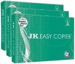 IAgri JK Easy Copier Paper | A4 Size | 70 GSM | 1500 Sheets | White Paper, 3 Ream | For Laserjet & Inkjet Printer | Fast Drying | Both Side Print | Eco Friendly | ColorLok (Pack of 3) | One Ream