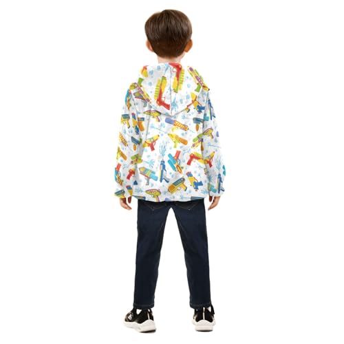 Water Guns Girls Fleece Jacket Girls Fall Jacket Girls Zip Up Hoodie Girls Sherpa Jacket 2-10T4