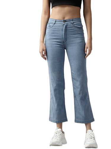 Image of GUTI Womens High Rise Crop Length Jeans()