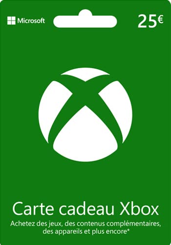 Carte cadeau Xbox 25€ – pour la France – bon par courrier