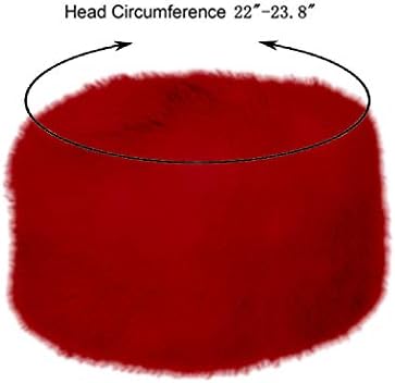 Old Dlrd Russian Hat,Winter Faux Fur Hats for Women,Warm Russian Cossack Style Hat for Ladies