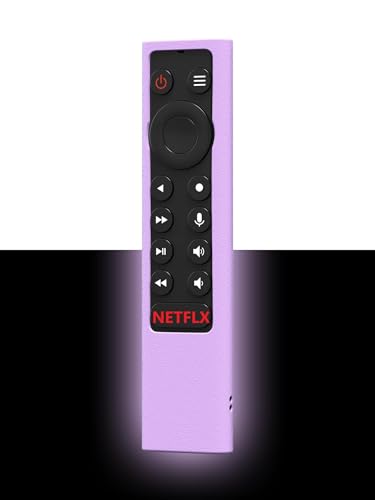 Shockproof Case Compatible for NVIDIA Shield Android TV Pro 4K HDR Streaming Media Player,Skin Holder for NVIDIA Shield Remote Controller(Glow-Purple)