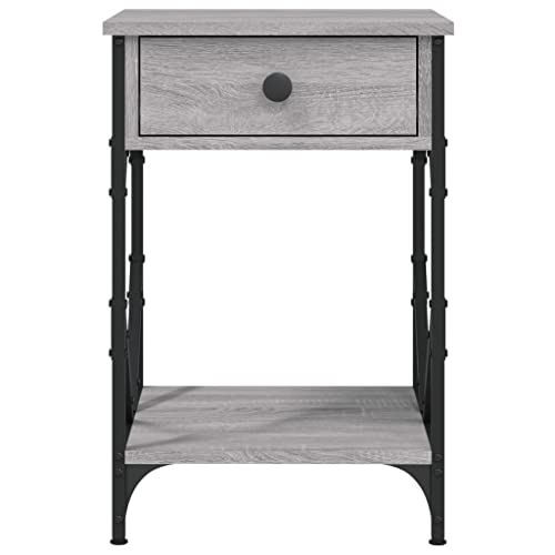 Table de chevet gris Sonoma compacte pour optimiser les petits espaces - 8