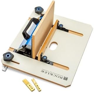 XL Box Joint Router Jig – Precision Indexing & Box Joint Jig for Router Table – Airtight Fit, Smooth Glide Sled & Durable Table Saw Jigs – Ideal Framing Jigs for Cabinets & Router Table Woodworking