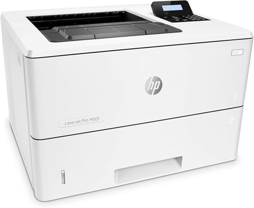 HP LaserJet Pro M501dn J8H61A, Imprimante monochrome recto-verso, noir et blanc, jusqu'à 43 ppm, USB, 2.0 Gigabit Ethernet, Grise
