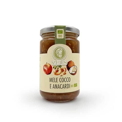 ZEUS - Mermelada ecológica de manzana, coco y anacardos - 340g