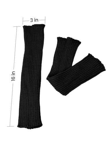 Image of Women Juniors Knitted Leg Warmers 16 inch Neon Colors Dance Halloween Accessory | 80s Party,Yoga Sports Fitness,Warm and Cozy,One Size Fits Most