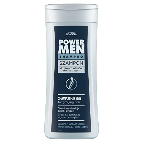 Joanna Men Grey Hair Shampoo 200ml Gradually Eliminates Graying, Moisturizing
