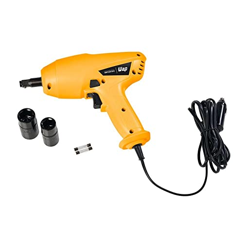WAP Parafusadeira de Roda Automotiva CAR 12V2, Soquetes de 17/19mm e 21/23mm, Cabo de 3,6M e Maleta,
