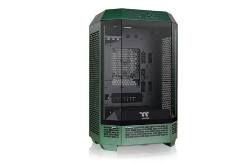 Image of Thermaltake Tower 300 Racing Green Micro-ATX Case; 2x140mm CT Fan Included; Support Up to 420mm Radiator; Optional Chassis Stand Kit Allows Horizontal Display; CA-1Y4-00SCWN-00; 3 Year Warranty
