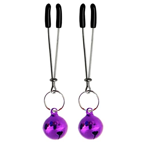 JunyingSSSS 1 par de Pinzas de Masaje de Metal con Campana, Herramienta para Aumentar la Felicidad, fácil de Llevar, Disponible para Hombres y Mujeres. (Shi192)