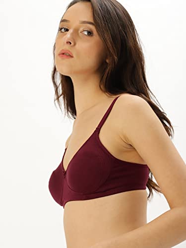 Image of SCTC 100% Cotton Girls /Women's Everyday Wire Free (Non Wire) Non Padded B-Cup Seamless | T-Shirt | Full Coverage Bra Pack of 1 Color:: (May be Vary)