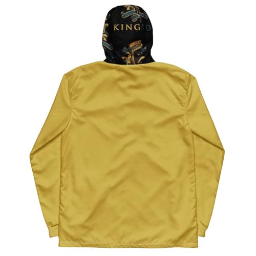 Royalty Collection Unisex Lightweight Windbreaker Jacket, Water-Resistant, 100% Polyester Full-Zip Hooded with Mesh Lining2
