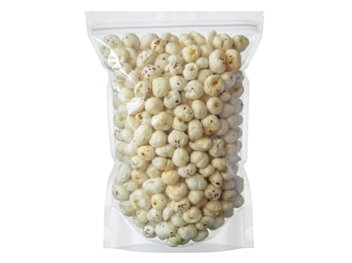 Image of Mars Makhana Fox Nuts, Natural Flavour, Gluten Free, High Protein with Dietary Fibre, Vegan, Raw Lotus Seeds for Roasting, Cooking, Kheer and Curry Recipes, 250g
