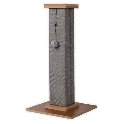 ULTRALARK Ultimate Heavy Duty Cat Scratching Post, grande colonna romana verticale con gisal durevole e resistente all'usura per un graffio infinito (Grigio)