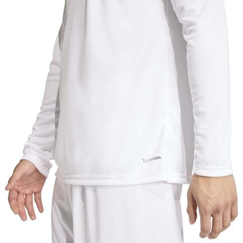 adidas Herren Entrada26 Long Sleeve Jersey Shirt, White/Black, M – Ansicht 6