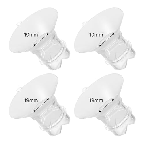 Image of Flange Inserts 19mm Compatible with Medela/Spectra/TSRETE/Elvie/Momcozy/Bellababy Breast Pump 24mm Shields/Flanges, Reduce 24mm Nipple Tunnel Down to 19 mm, 4PCS
