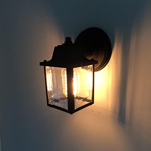 Arandela Vintage Externa Retro Parede Colonial Preta alz17