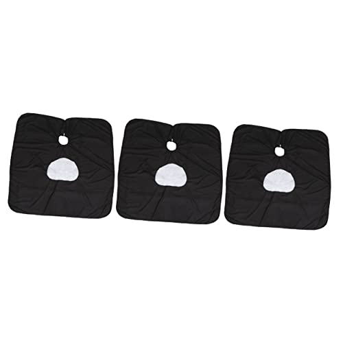 VILLCASE 3 Pçs Xale Preto Xale Masculino Xampu Capa De Náilon Para Salão De Cabeleireiro Capa De Cab