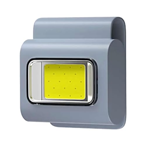 Samuliy Luz de trabajo LED magnética, linterna portátil, súper brillante, 6 modos de luz, resistente al agua, luz de trabajo magnética recargable para camping, senderismo, caminata