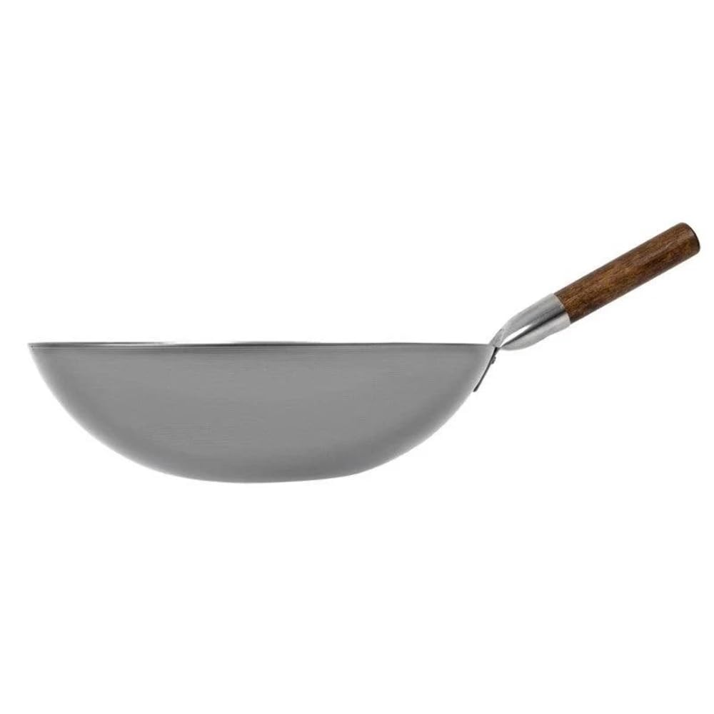 London Wok CT246 Wok rond en acier doux 380 mm x 195 mm