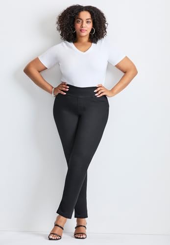 Women's Plus Size Petite Butter Denim Pull-On High Rise Jean4