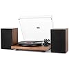 1-BY-ONE-Tourne-Disque-Bluetooth-Hi-FI-avec-Haut-parleurs-detagere-de-36-W-Lecteur-de-Disque-Vinyle-avec-Cartouche-magnetique 1 by one tourne disque bluetooth hi fi avec haut parleurs d'étagère de 36 w, lecteur de disque vinyle avec cartouche magnétique