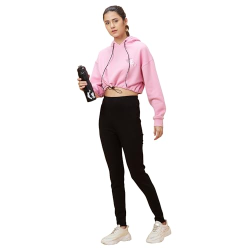Image of Being Human Red Easy Fit Long Sleeves Detachable Women's Hoodie Clothing