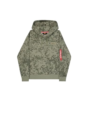 Sweatshirt à capuche Alpha Industries contre le froid, style camo pour homme sans compromis