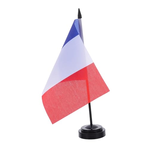 Artibetter 10個 ミニ デスク 旗 スタンド 会議 旗 小型 フランス デスク ディスプレイ ミニ ラック 装飾 フェスティバル