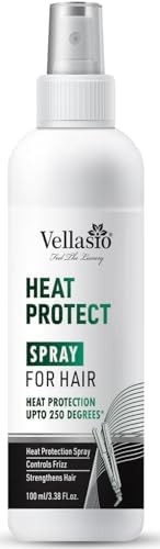 VELLASIO Classic Heat Protectant with Argan Oil & Grapeseed - Thermal Hair Protector for Straightening, Curling, Blow Drying, For Men & Women