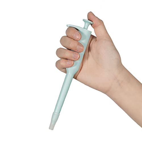 ICAPIN F1 Pet Medication Feeder Cat Pill Shooter Pet Piller Gun Dog Pill Shooter Pill Popper for Cats Cat Tablet Soft Tip Syringe Pet Medical Feeding Dispenser Tool for Small Animal (Light Cyan)