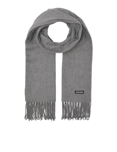 Jack & Jones Jacsolid Woven Scarf Noos Bufanda, Gris (Grey Melange Grey Melange), Talla Única para Hombre
