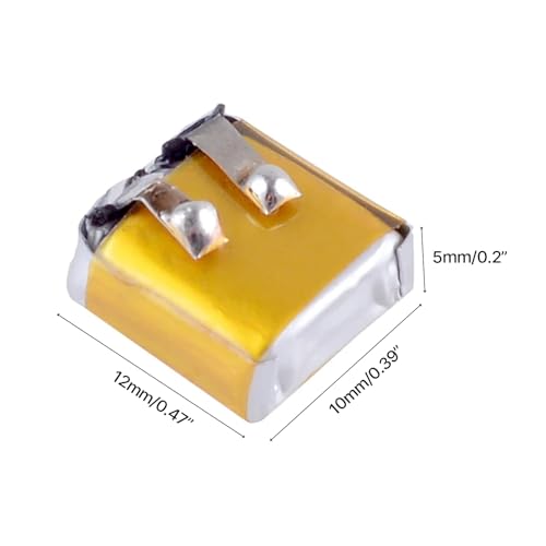Set de 5 pilas 501012 40mAh 3.7V recargables miniatura 6