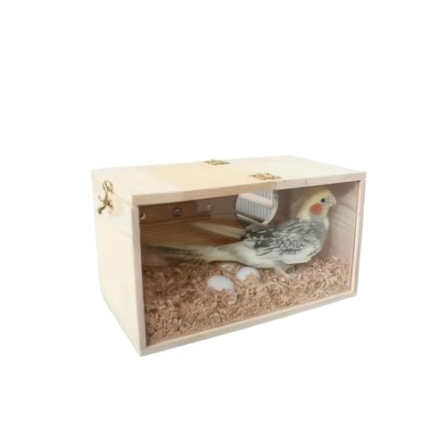 Nichoir en bois pour oiseaux de balcon et cage d'élevage taille M