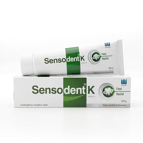 Image of K Toothpaste for Sensitive Teeth - Instant Relief & Long-Lasting Protection, Dentist Recommended, SLS & Paraben Free - 125g x Pack of 1