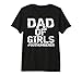 Mens from Daughters Dad of Girls #Outnumbered Premium Premium Tri-Blend T-Shirt