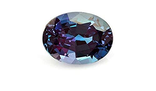 Kirti Sales14.25 Ratti Purple Colour Alexander Stone Oval Shape Alexandrite Gemstone Original Certified by Lab for Men & Women
