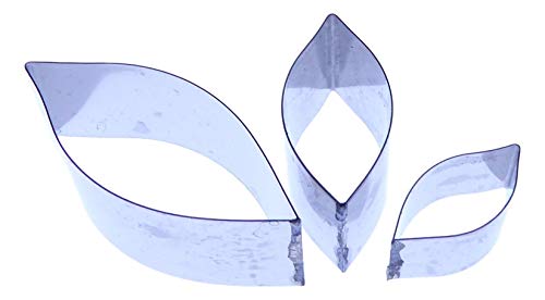 Periwinkle Leaf Cutter Set Sugarcraft Cutter - Stainless Steel, Silver