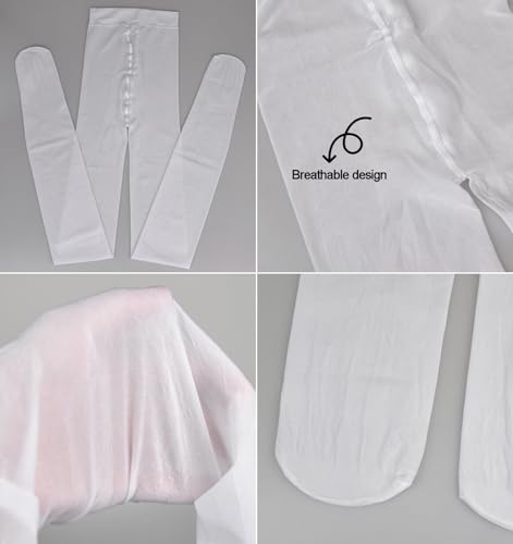 HTRUIYA Women's Shiny Pantyhose High Stretch Dance Tights High Waist Control Top Pantyhose 60D4