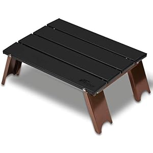 FIELDOOR アルミ コンパクト ロールテーブル （4枚天板） 幅30×奥行き23×高さ12cm ソロ ツーリング キャン..." 